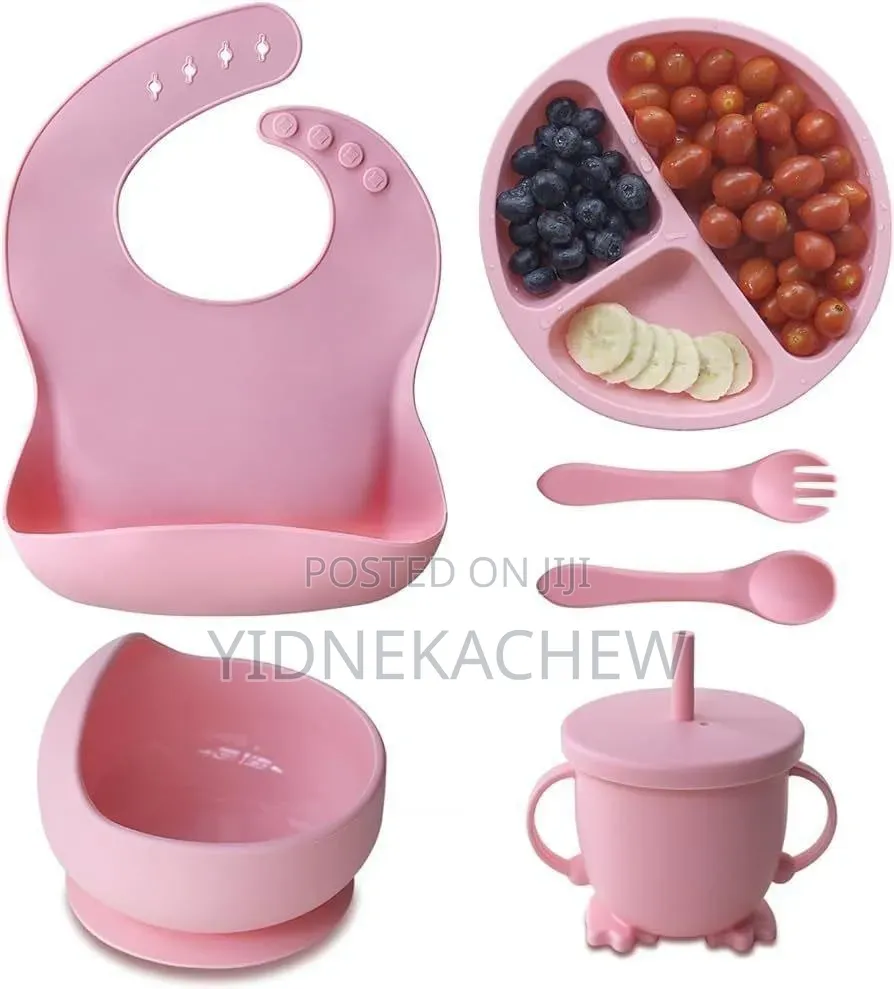 Silicone የህፃናት የመመገቢያ ስብስብ