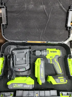 ​ VIDO 21V Cordless Brushless Drill (በቻርጅ የሚሰራ)