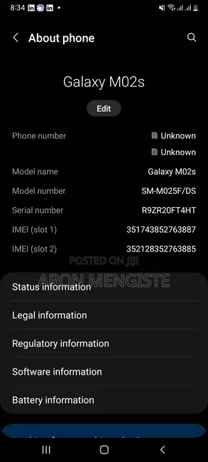 Samsung Galaxy M02s 64 GB Black
