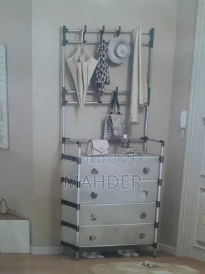 2in 1 Shoe Rack With Door (የ ጫማ መደርደሪያ )የ ጫማ ማስቀመጫ በበር