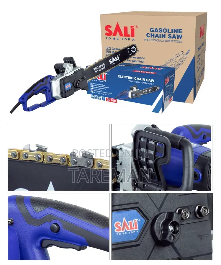 SALI 3020A የቤንዚን ቼንሶ (Gasoline Chain Saw) ሲሆን 2400 ዋት (2400W) ከፍተኛ ኃይል