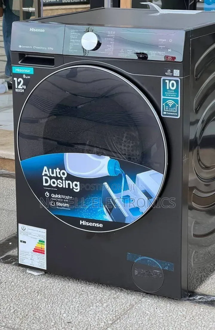Hisense 12KG Front Loading Washing Machine - Auto Dosing