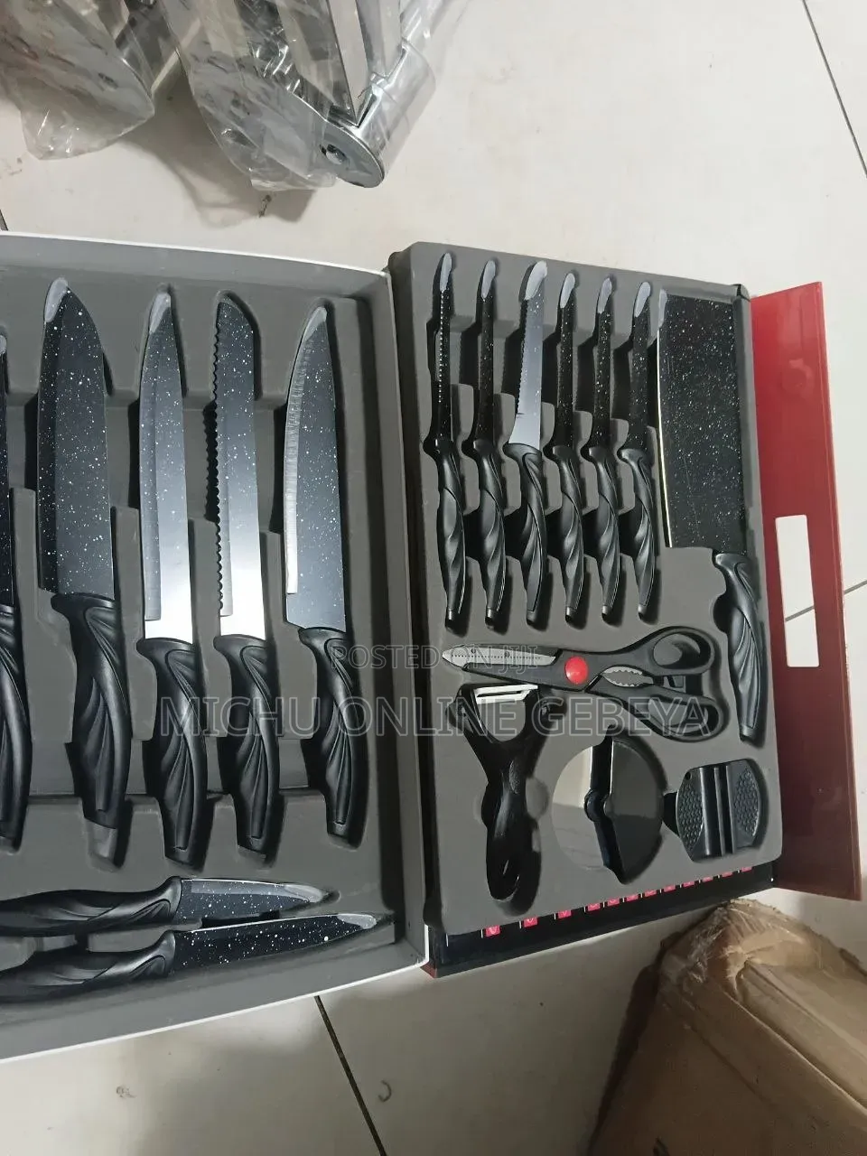 ኳሊቲ 18pcs ስል ቢላወች Zepter Quality Knife Set/ Free Delivery
