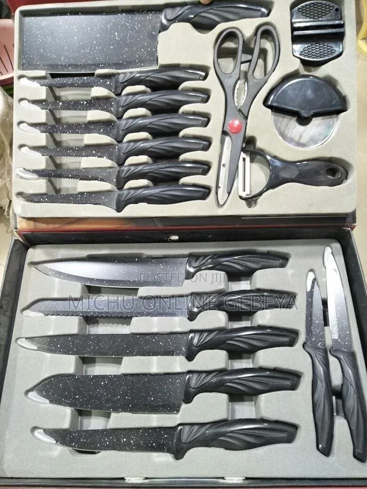 ኳሊቲ 18pcs ስል ቢላወች Zepter Quality Knife Set/ Free Delivery