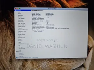 New Laptop Apple MacBook 2011 4GB Intel Core i7 SSD 500GB