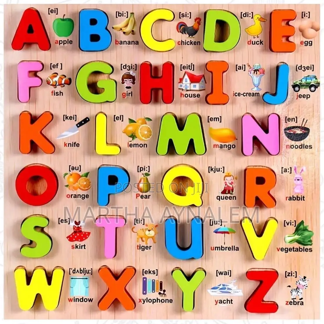 Alphabet Letter Wooden