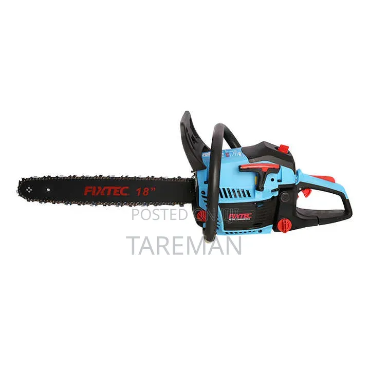 FIXTEC Model FGCS58181 Gasoline Chainsaw Featuring an 18-Inch Guide Ba