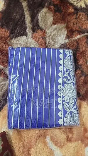Silver Stripe Floral Chiffon(ሽፎን)