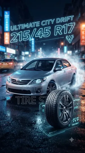 215 45 R17 Toyota Corolla Yaris Compact Cars Tyre and Battery