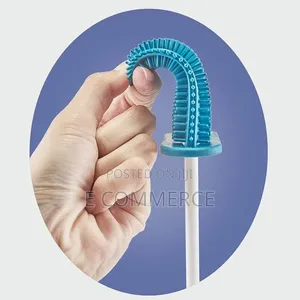 Wall-Mounted 3in1 Toilet Cleaning Brush With Brush Holder