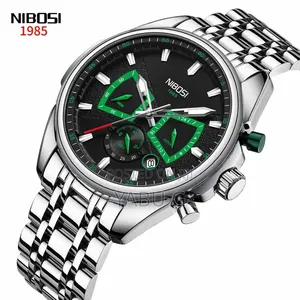 NIBOSI Quartz Watch - Luxury Stainless Steel Men's Watch