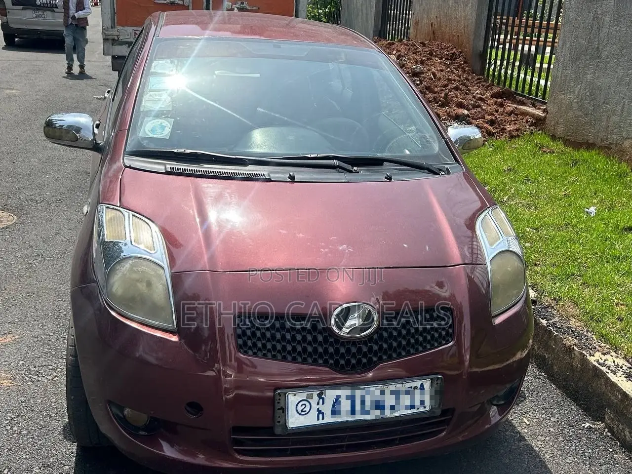 Toyota Yaris 2007 Burgundy
