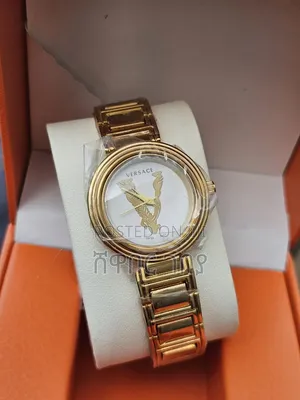 Designer Style Rectangle Watch Monogram Dial Gold Tone Bar Link Band