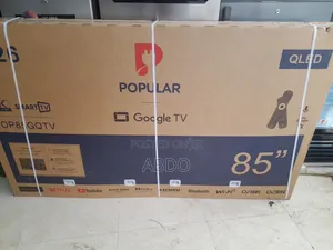Popular Smart Qled Googel TV 85 Inch Andraid Framless Adis 2026 Qua
