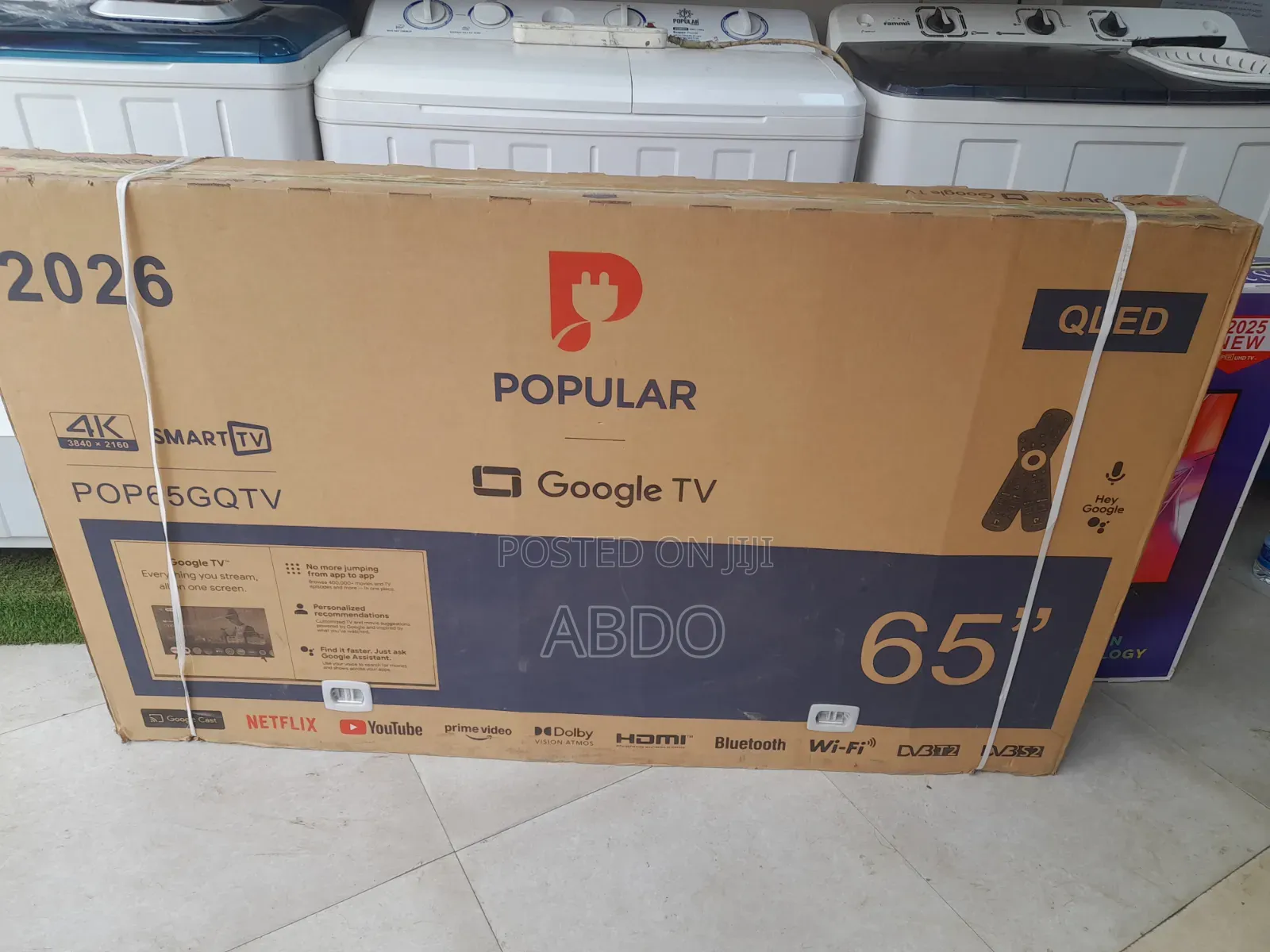 Popular Smart Qled Googel TV 65 Inch Andraid Framless