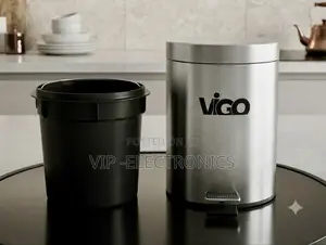 VIGO Stainless Steel Step Trash Can With Removable Inner Bucket