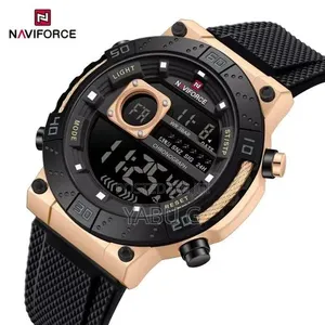 Naviforce Sport Watch Featuring a Black Silicone Strap