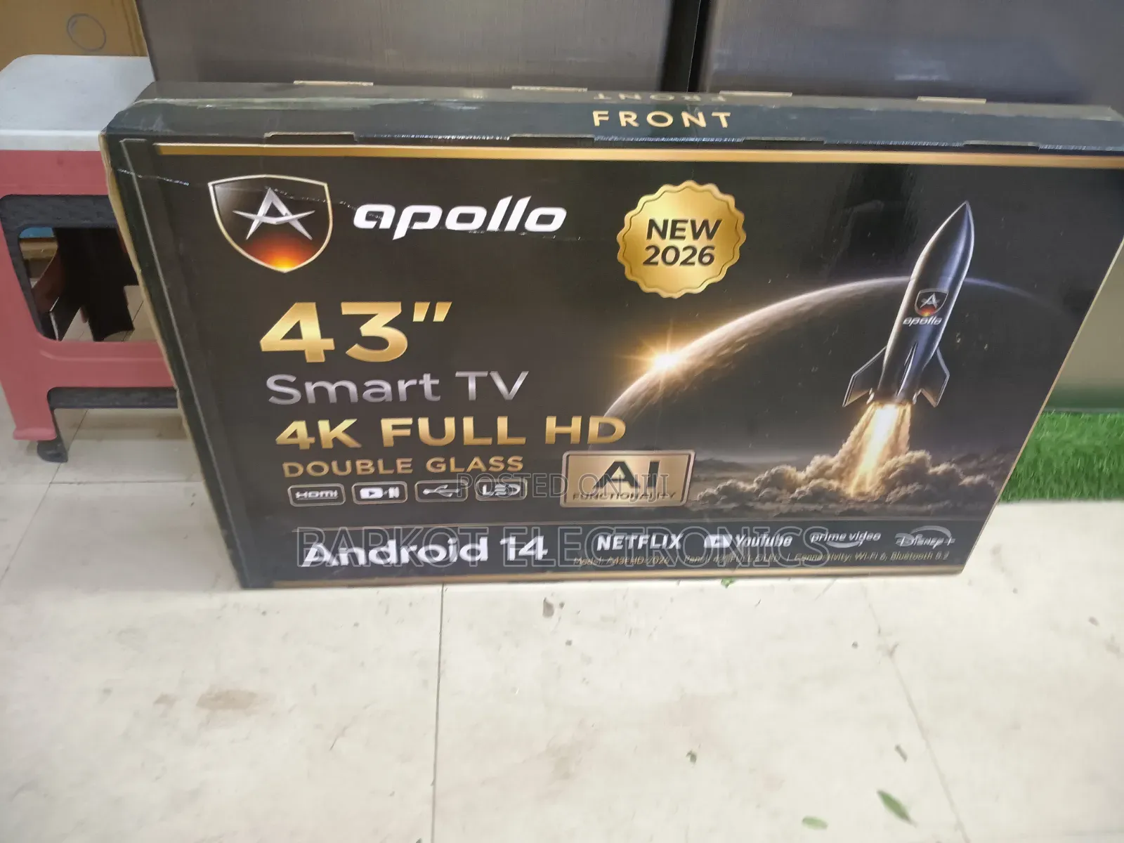 Apollo 43 Inch Smart TV Full Hd TV Doubel Gelass Scereen Andraid