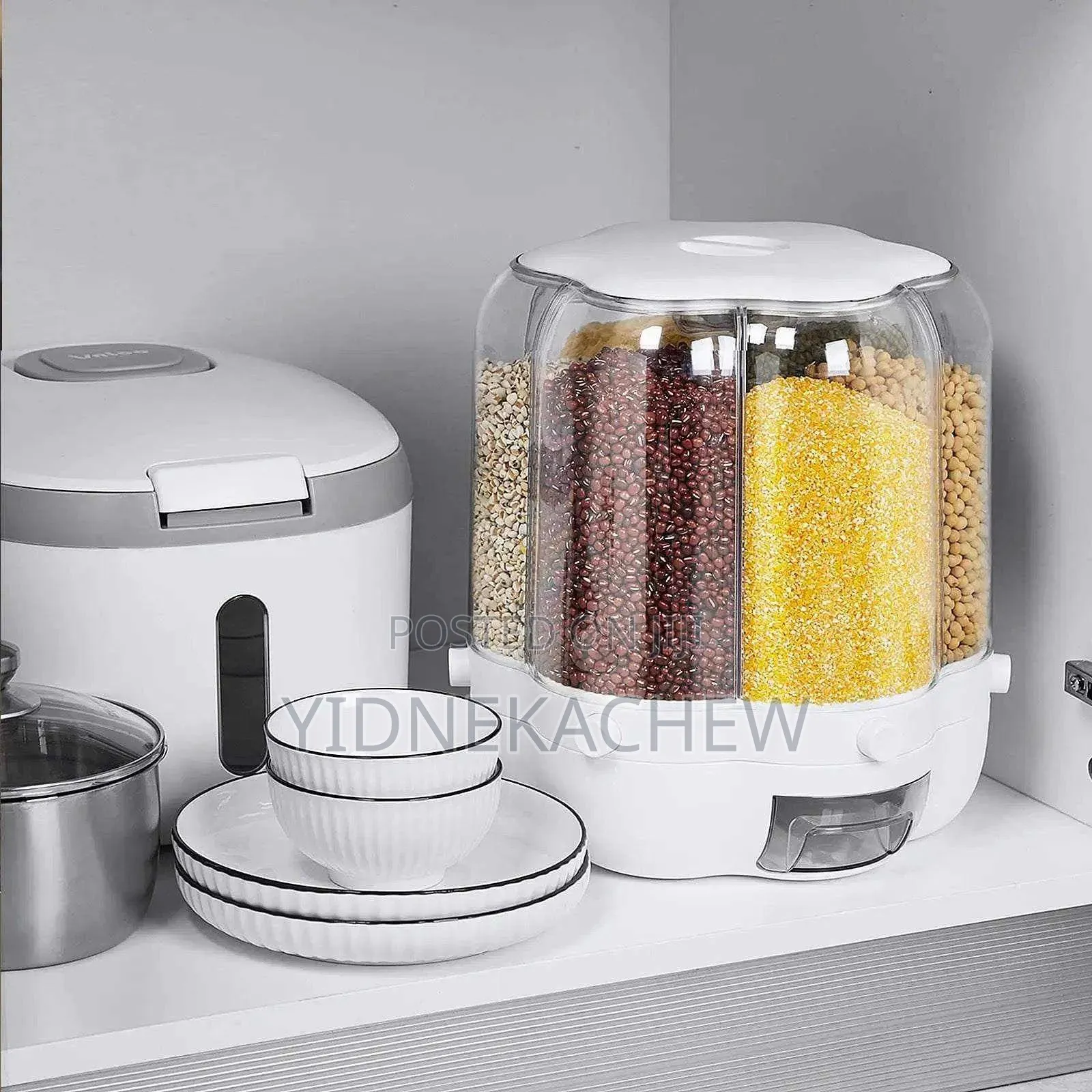 Rotating Grain Storage Dispenser