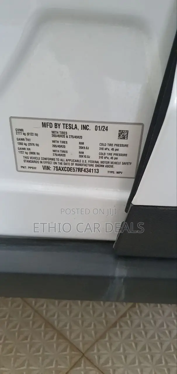 New Tesla Model X Plaid AWD 2024 White