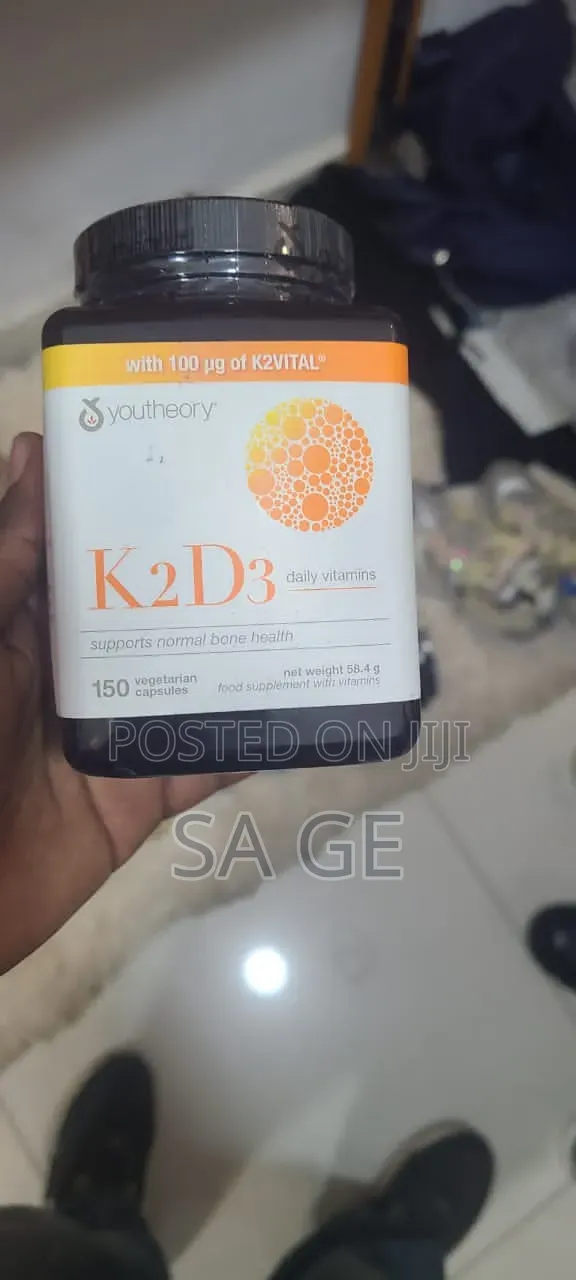 Youtheory + D3 Daily Vitamins – 150 Vegetarian Capsules