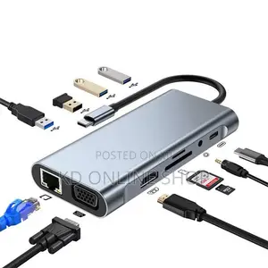 11-in-1 USB-C Hub – Your All-in-One Connectivity Solution!