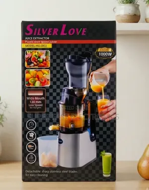 Silver Love Slow Juicer. Slow Press Technology, This Powerful 1000W