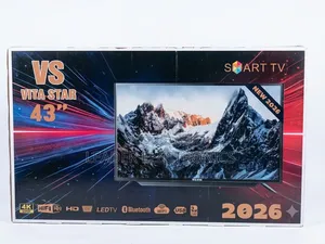 Vita Star TV 43" Smart Android TV – Double Glass Design | New Arrival