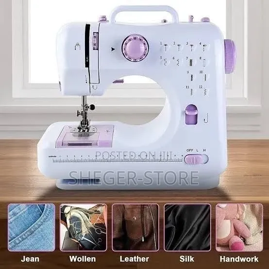 HIgh Quality 12 አይነት የስፌት አማራጮችን የያዘ Household Sewing Machine