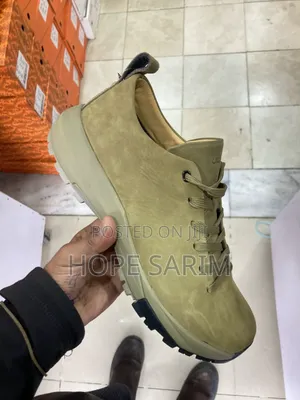 UAXX Olive Green Suede Sneakers: