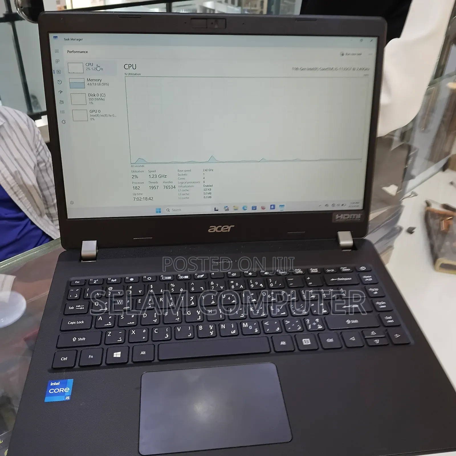 New Laptop Acer AcerNote Light 8GB Intel Core i5 SSD 256GB