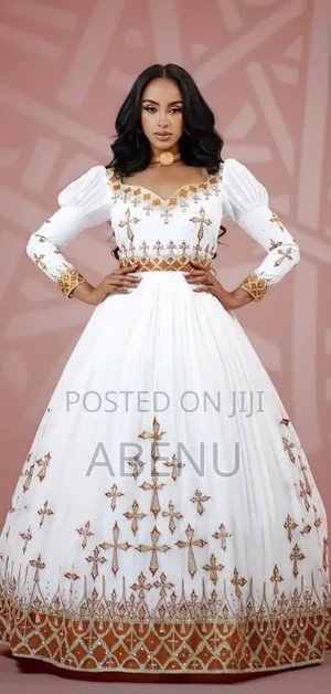 Elegant Ethiopian Family Habesha Traditional Outfit