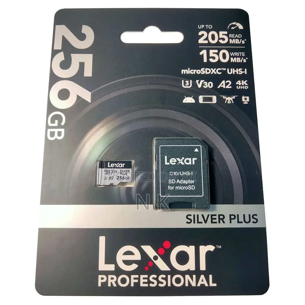 Lexar Professional Micro SD Card SILVER PLUS MicroSDXC 256GB