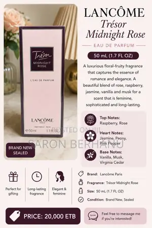 Lancôme Trésor Midnight Rose Eau De Parfum – 50 mL (Brand New Sealed
