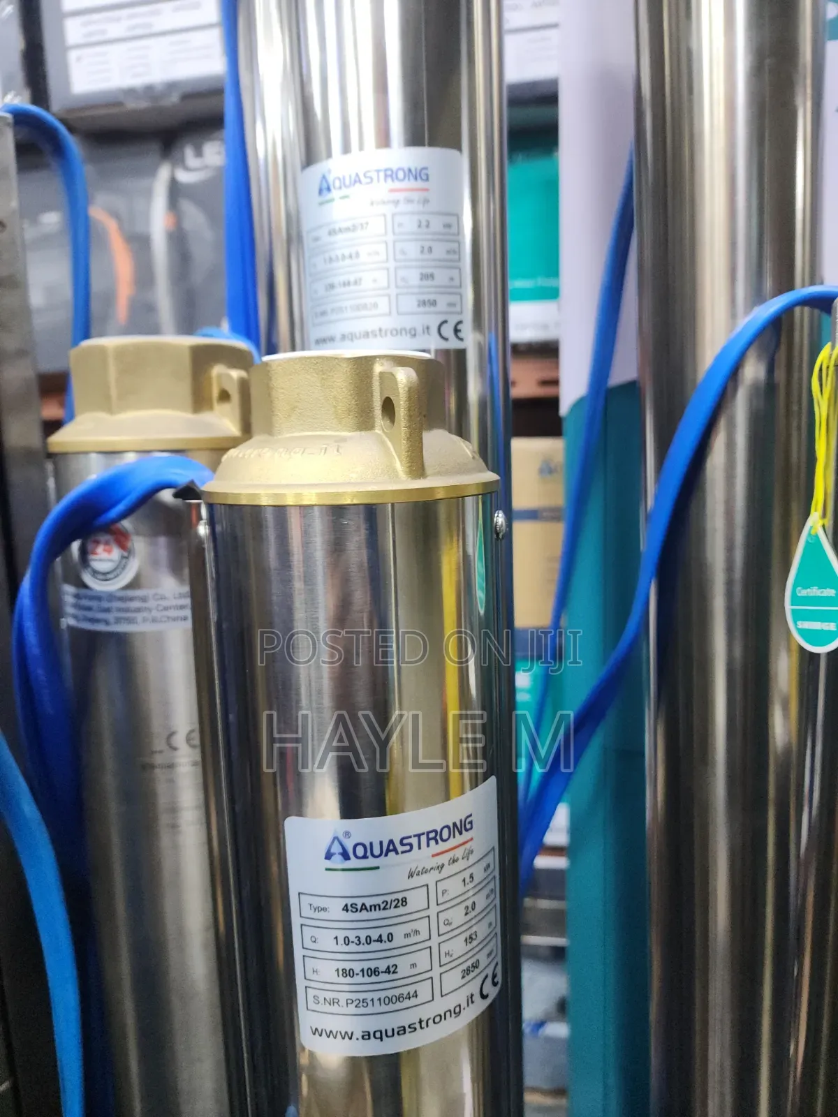Aquastrong Borehole Water Pump 2hp Italy