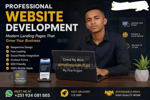 Landing Page Website for Business With Modern at Least 4000 Birr