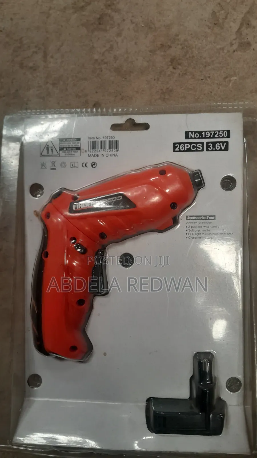 Cordless Electric Screwdriver Set 26pcs