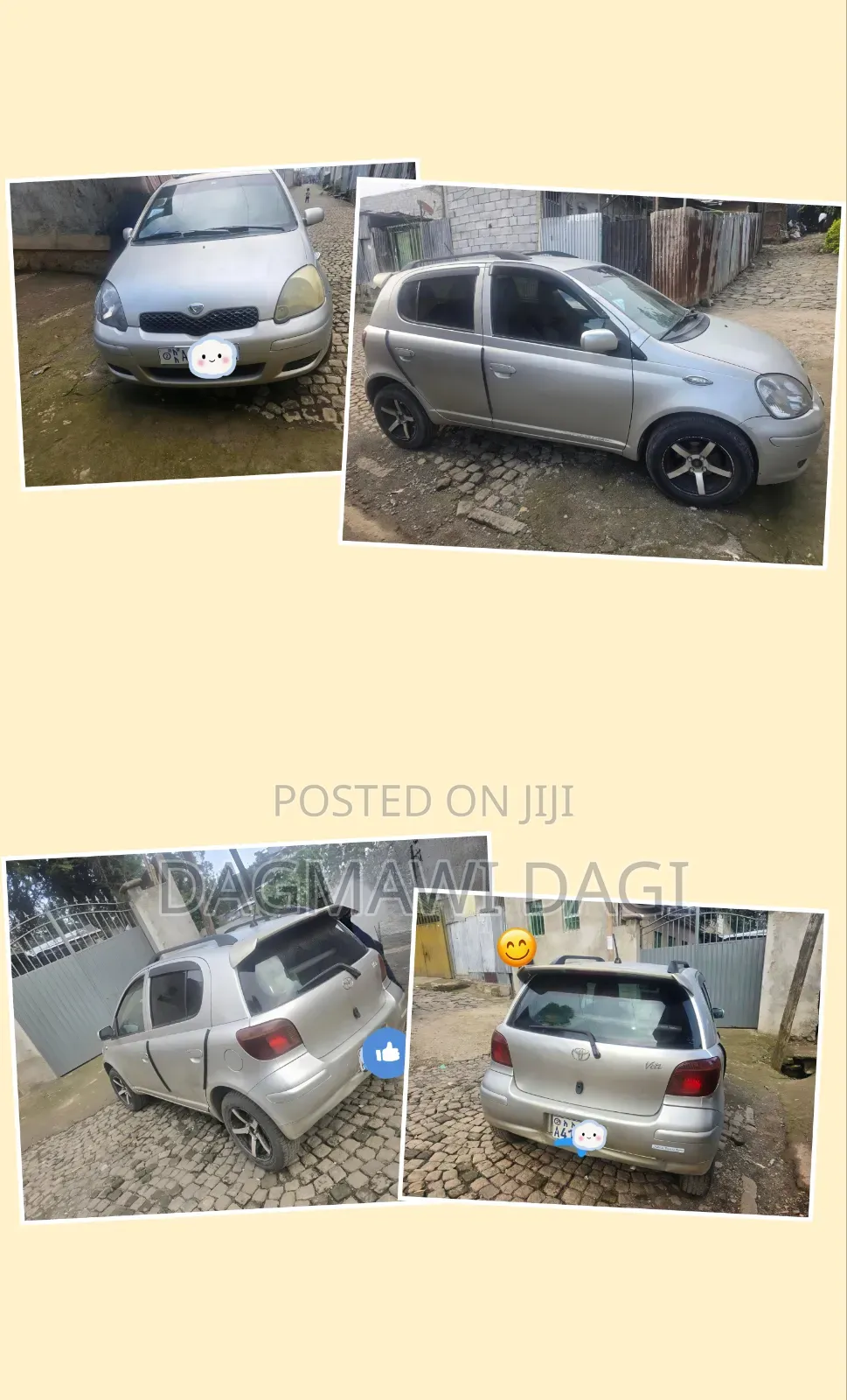 Toyota Vitz 2002 Gray