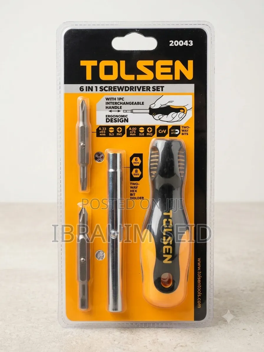 TOLSEN 6 in 1 Screwdriver Set