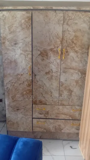 Modern Wooden Wardrobe Closet With Sliding Doors Drawer