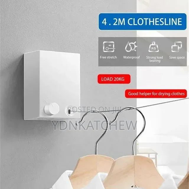 Retractable Clothesline Rope( ☛ልብስ በትንሽ ቦታ ማድረቅ የሚያስችል አስደናቂ ማስጫ