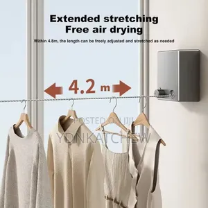 Retractable Clothesline Rope( ☛ልብስ በትንሽ ቦታ ማድረቅ የሚያስችል አስደናቂ ማስጫ
