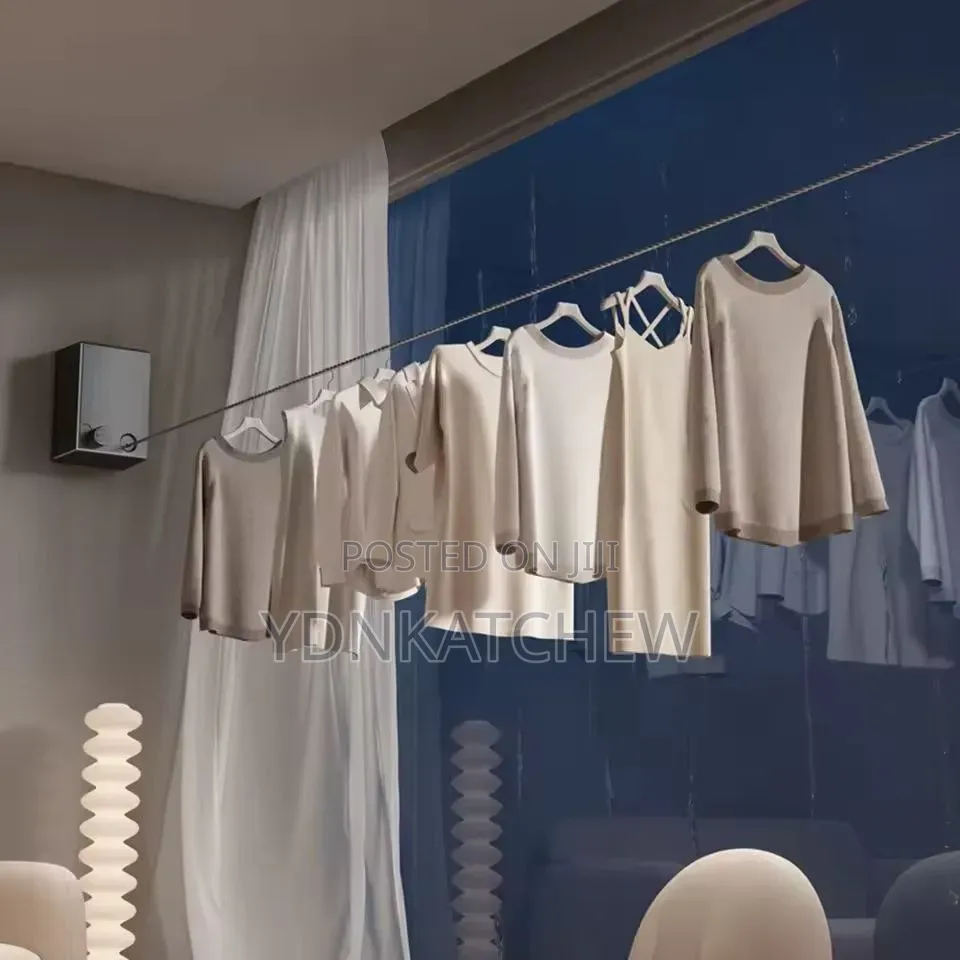 Retractable Clothesline Rope( ☛ልብስ በትንሽ ቦታ ማድረቅ የሚያስችል አስደናቂ ማስጫ