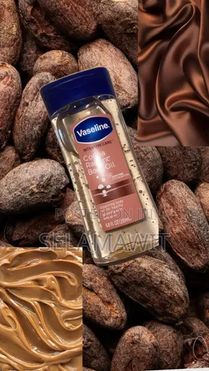Vaseline Intensive Care Cocoa Radiant Body Gel Oil.