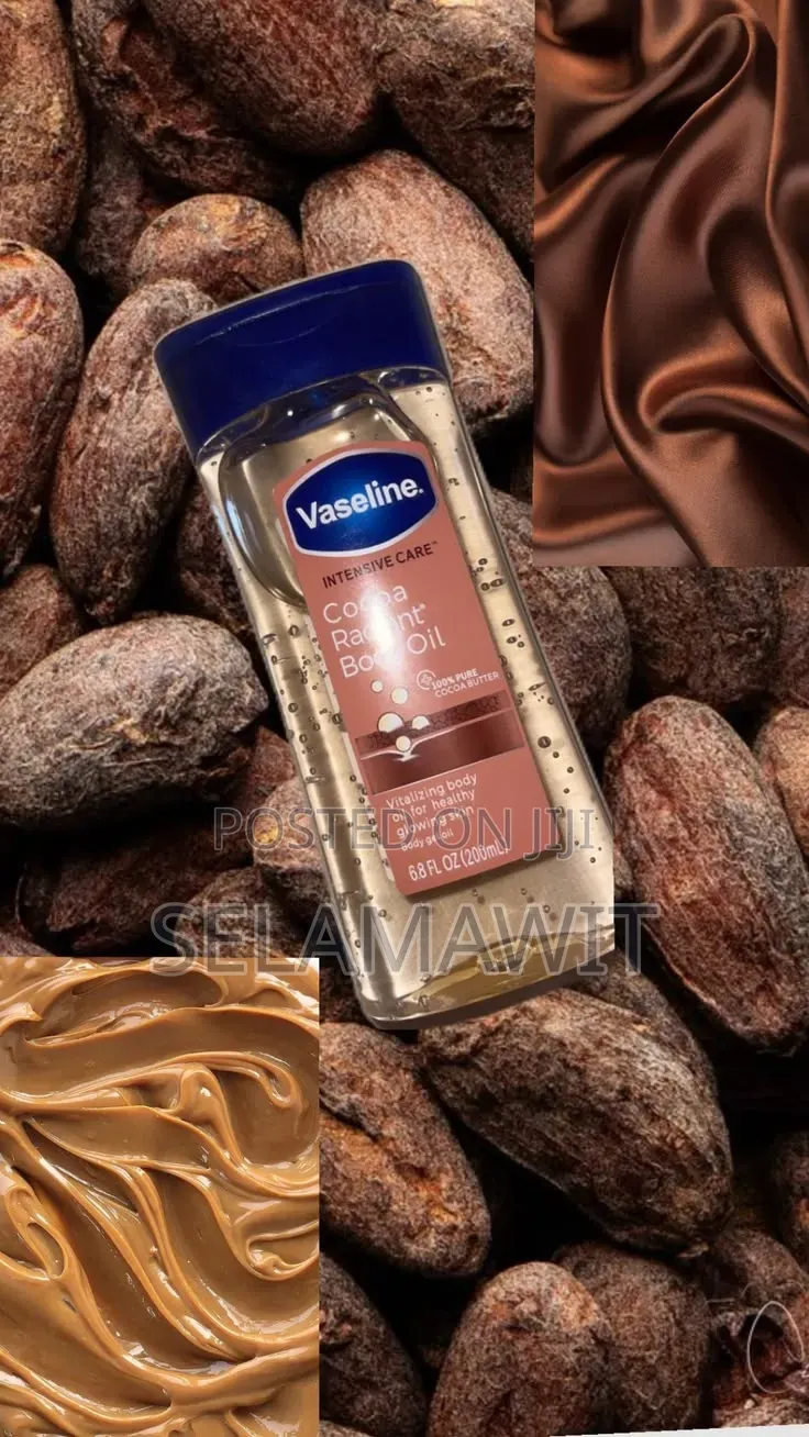 Vaseline Intensive Care Cocoa Radiant Body Gel Oil.