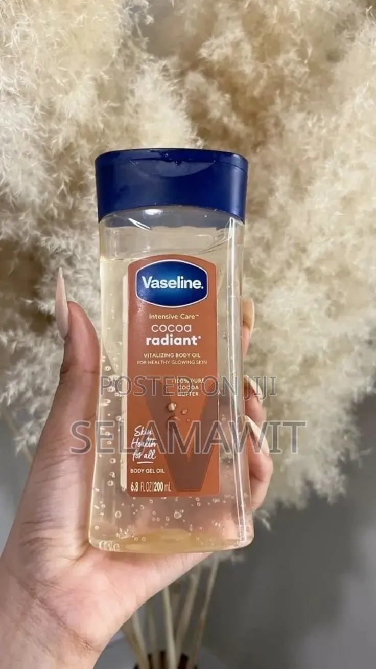 Vaseline Intensive Care Cocoa Radiant Body Gel Oil.