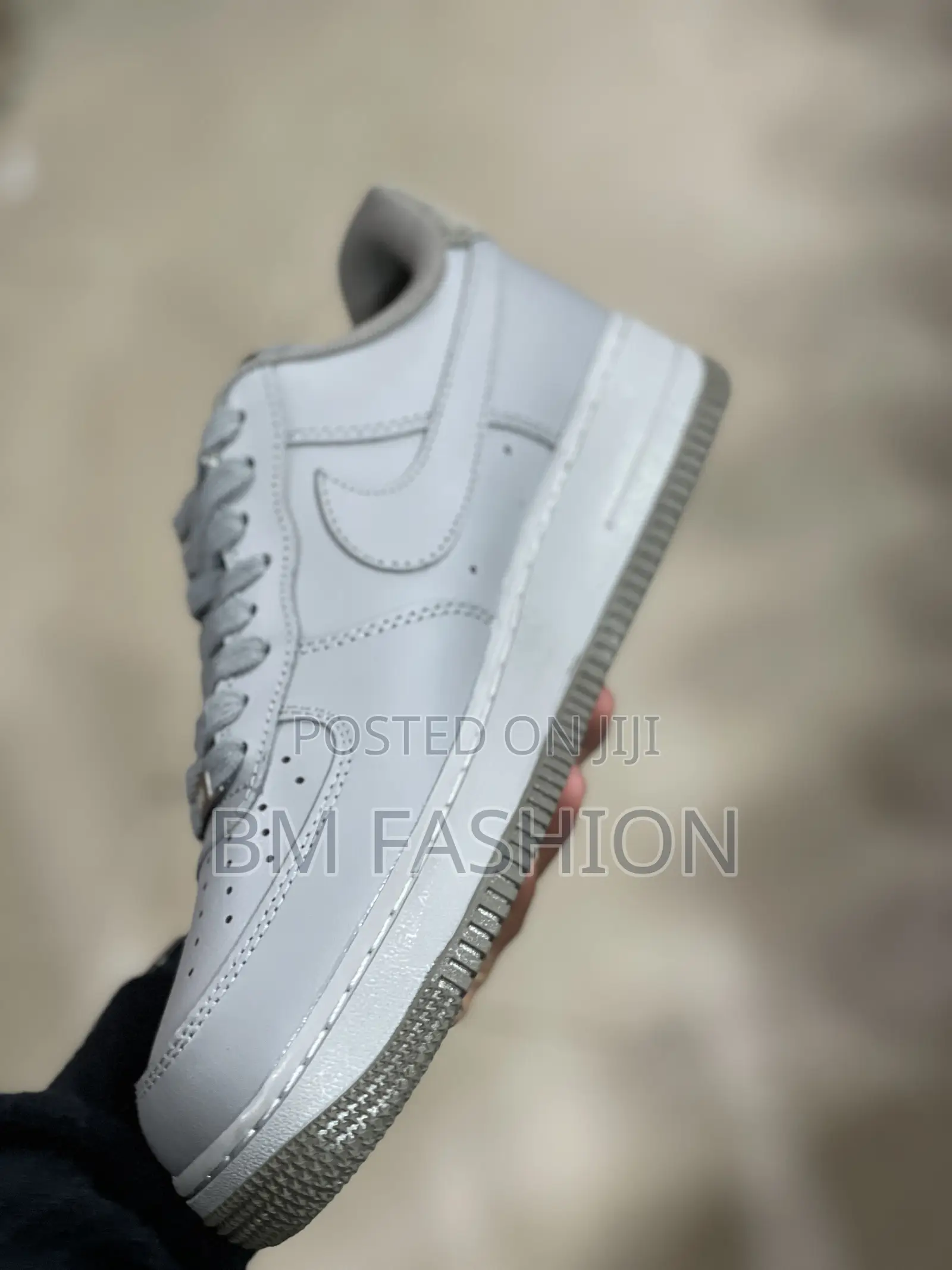 Air Force 1 Custom Light Gray Sneakers