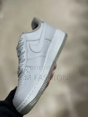 Air Force 1 Custom Light Gray Sneakers