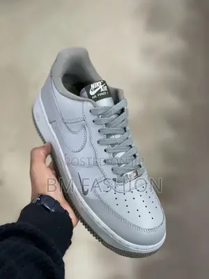 Air Force 1 Custom Light Gray Sneakers