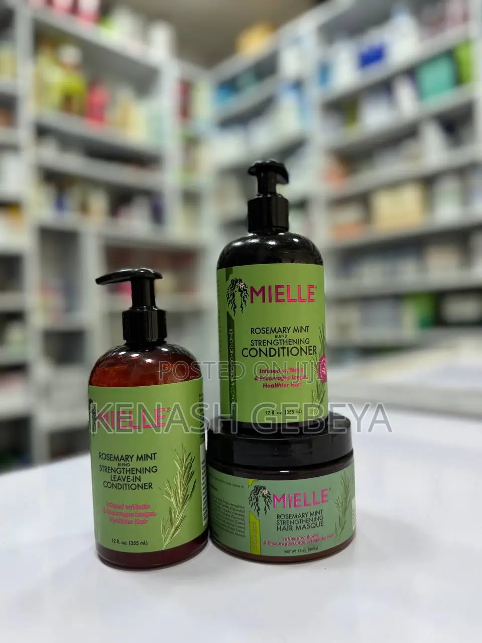 Mielle Rosemary Mint Hair Shampoo Conditioner and Masks